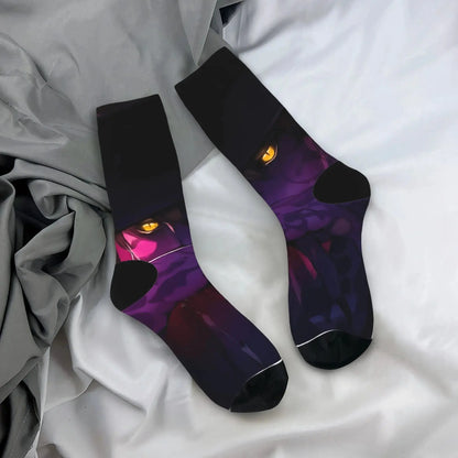 Baby Saja KPop Demon Hunters Chibi Art Stockings Custom Leisure Socks Autumn Non Skid Socks Men Outdoor Sports Medium Soft Socks Trikidsworld