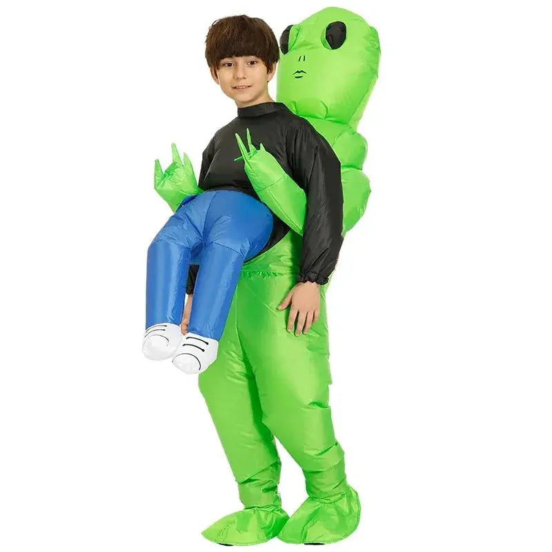 Halloween  2025 Festival En Feest Leuk Familie Cosplay Opblaasbaar Opblaasbaar Buitenaards Kostuum Voor Volwassenen En Kinderen Trikidsworld