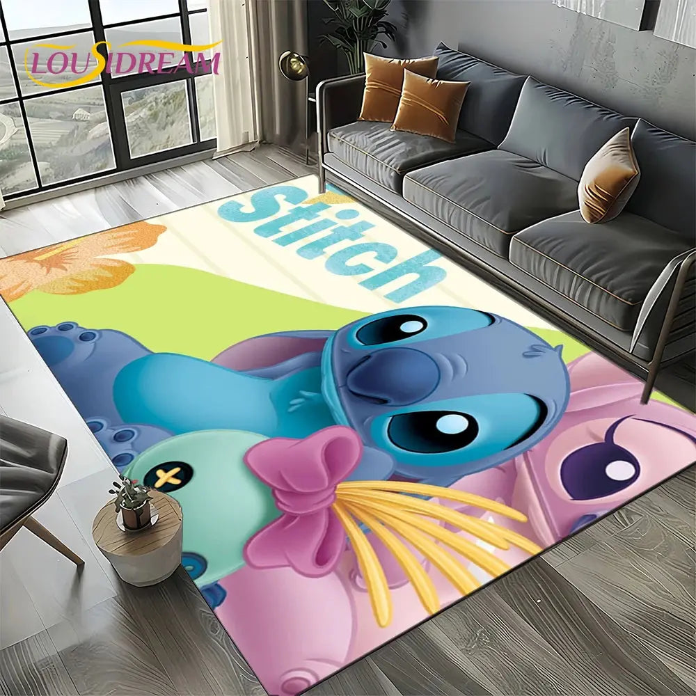 Cute Stitch 3D Non-slip Carpet for Kids | Disney Room Decor Trikidsworld