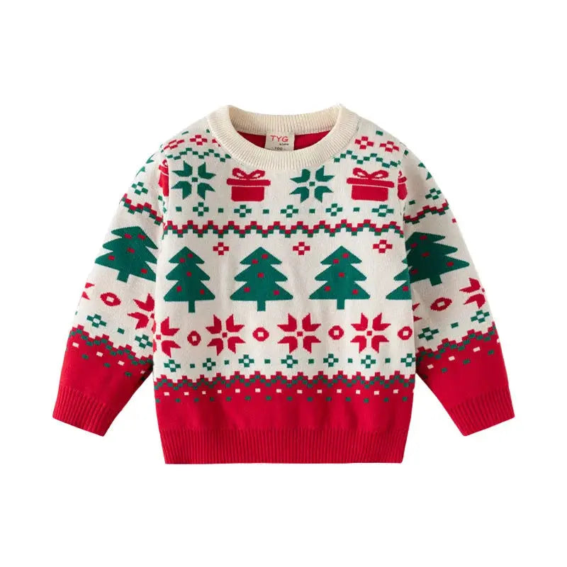 Christmas Sweaters 3-7T New Arrival Christmas Boys Girls Sweaters For Autumn Winter Snowman Children's Sweatshirts Baby Clothes Trikidsworld