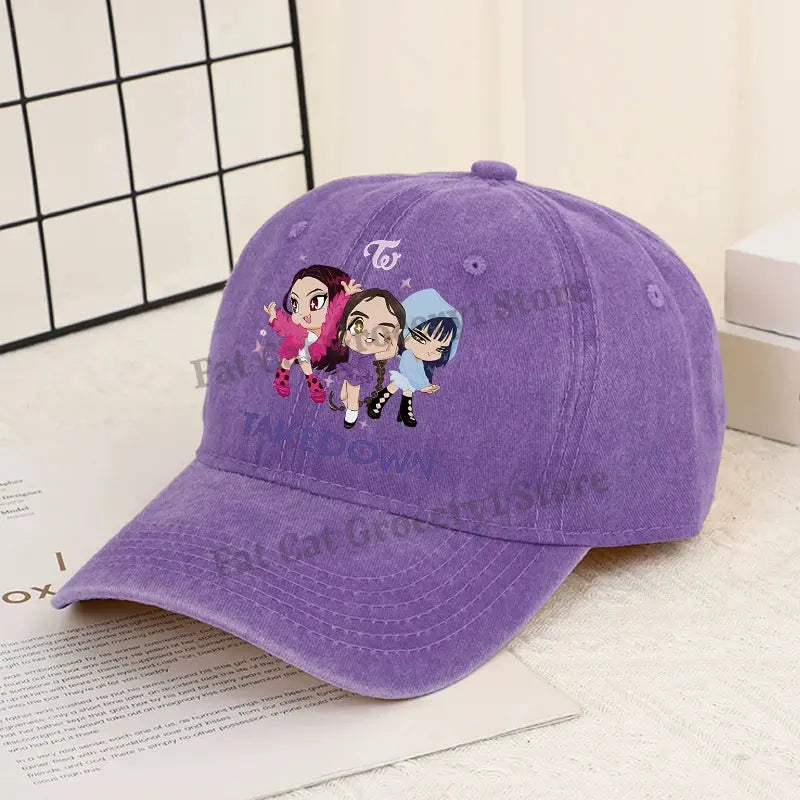 Kpop Demon Hunter Baseball Cap Women Anime Rumi Mira Zoey Sun Hat Adult New Outdoor Sport Sunbonnet Fashion Retro Headgear Gift Trikidsworld