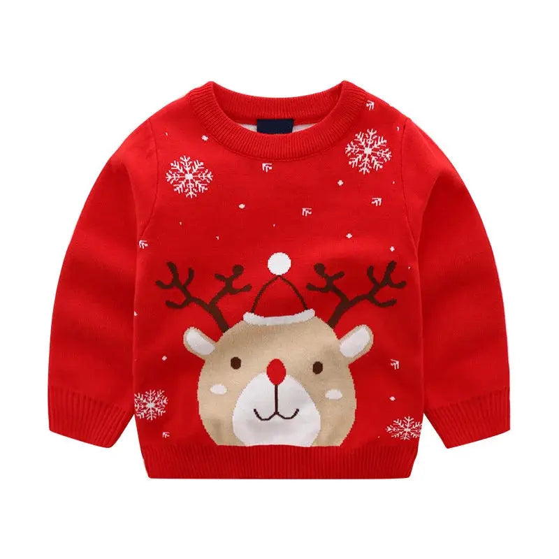 Christmas Sweaters 3-7T New Arrival Christmas Boys Girls Sweaters For Autumn Winter Snowman Children's Sweatshirts Baby Clothes Trikidsworld