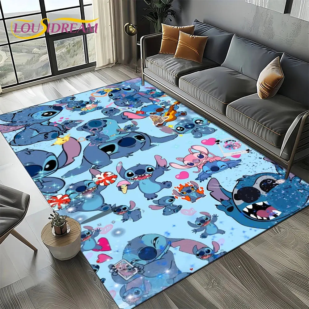 Cute Stitch 3D Non-slip Carpet for Kids | Disney Room Decor Trikidsworld