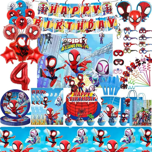 Birthday Party Decoration Spiderman Theme Balloon Trikidsworld