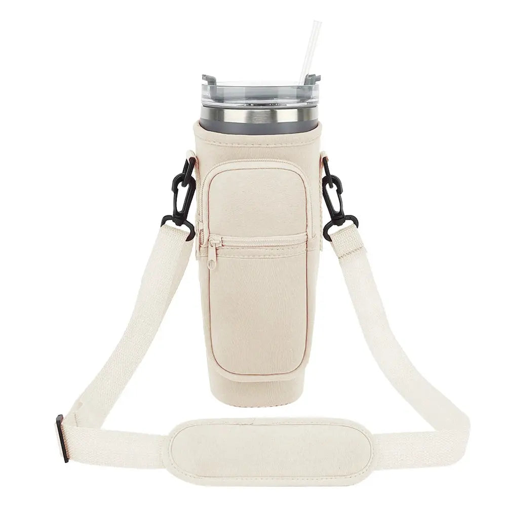 Insulated Water Bottle Carrier with Strap – Fits Stanley Cup Trikidsworld