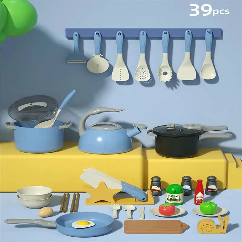 Kids' Pretend Kitchen Set – Mini Food & Cooking Utensils Trikidsworld
