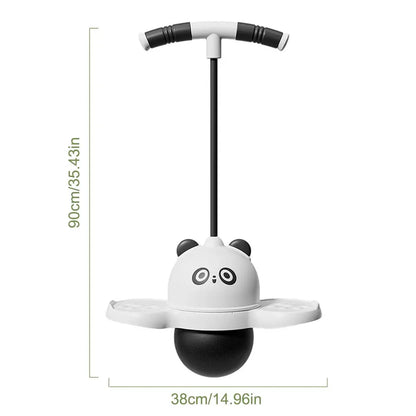 Panda Jumping Ball Exercise Balance Help Grow Tall Fitness Exercise Elastic Ball with Handle Outdoor Fun Bouncing Equipment Trikidsworld