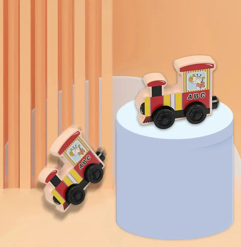 Montessori Magnetic Wooden Train Toy – Early Educational Animal Sorting Learning Set for Kids Trikidsworld