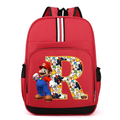 Super Mario Kids Backpack – Cartoon A-Z Schoolbag for Boys Trikidsworld