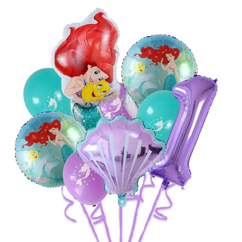 Balloons Princess Ariel Birthday Party Trikidsworld