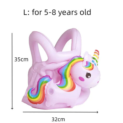 Swimming Ring Cartoon Unicorn Inflatable Pool for Baby Kids Swimsuit Buoyancy Vest Life Jacket Infant Float Pool Accessories Toy Trikidsworld