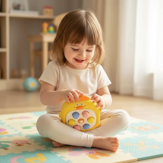 1 Pc Mini Whack-a-Mole Hand-eye Coordination Educational Toy Random Color Children's Pinch Finger Decompression Toy Trikidsworld