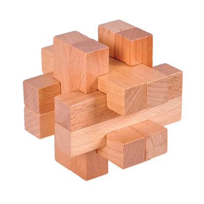 Wooden Puzzle Lock Toy Trikidsworld