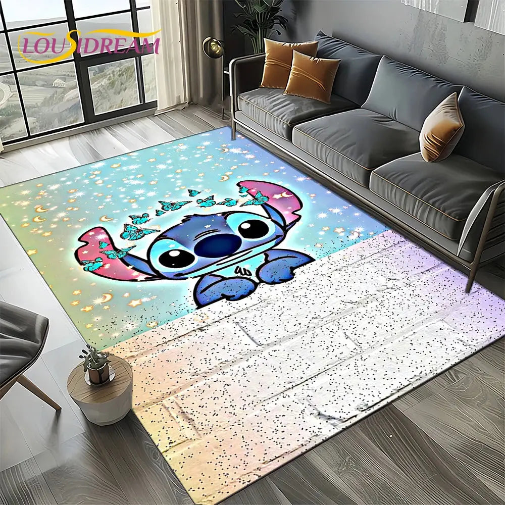 Cute Stitch 3D Non-slip Carpet for Kids | Disney Room Decor Trikidsworld