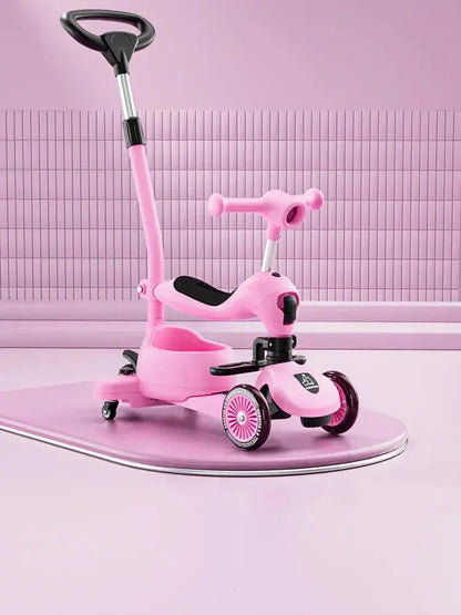 Wheel -3 Foldable Kids' Scooter – Musical, Portable, Multimode Ride Trikidsworld