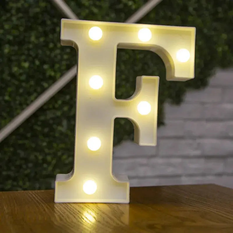 Alphabet Letter LED Lights Luminous Number Lamp Decor  Battery Night Light for home Wedding Birthday Christmas party Decoration Trikidsworld
