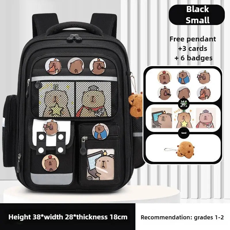 Capybara Children School Bags for Kids Backpack Orthopedic and Waterproof Trikidsworld