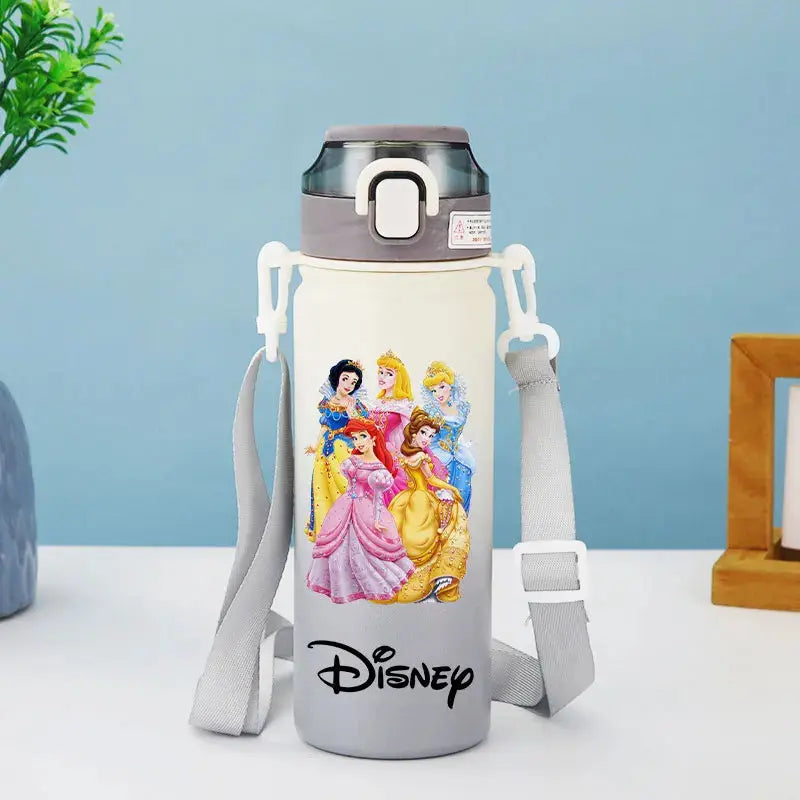 Disney Princess Thermos Bottle – Elsa, Straw & Strap Trikidsworld