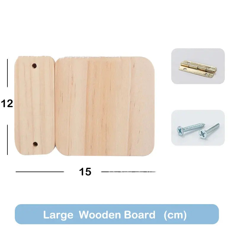 Busy Board Accessories DIY Toy Part Wooden Toys Metal Locks Leather Buckle Montessori Educational Games Intellectual Development Trikidsworld