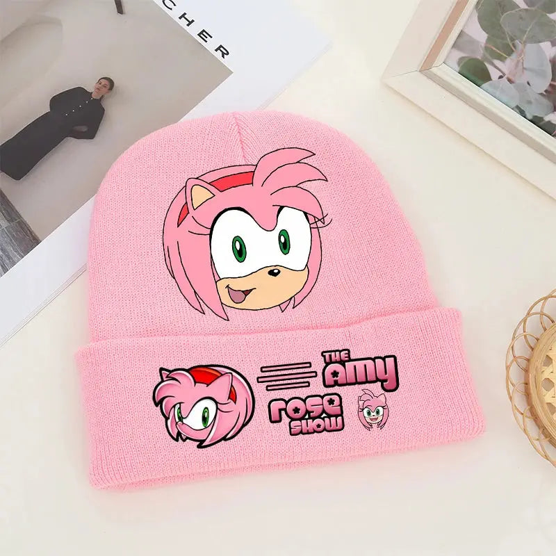 Sonics Knitted Hats Children Headgear Winter Boy Girl Cotton Warm Woolen Cap Cartoon Anime Beanie Bonnet Kids Christmas Gifts Trikidsworld