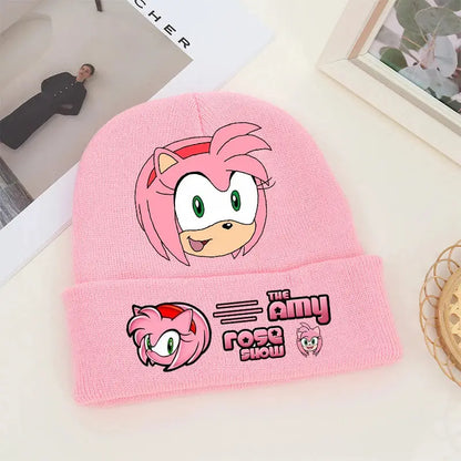 Sonics Knitted Hats Children Headgear Winter Boy Girl Cotton Warm Woolen Cap Cartoon Anime Beanie Bonnet Kids Christmas Gifts Trikidsworld