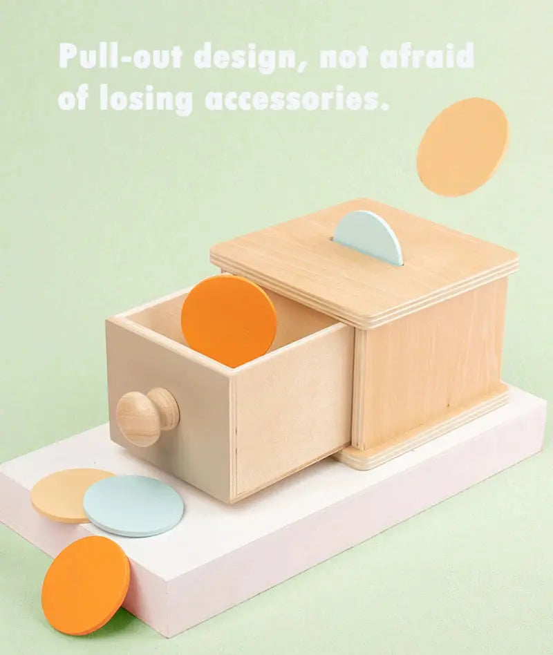 Montessori Wooden Baby Toy – Coin Box, Ball Drum & Shape Sorter | Educational & Sensory Learning Gift Trikidsworld