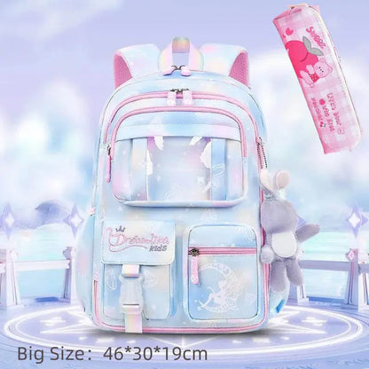 Princess Rainbow Backpack – Cute & Protective Schoolbag for Girls Trikidsworld