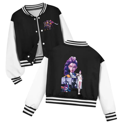 Kids Cartoon KPop Demon Hunters Huntrix Printed Baseball Uniform Hoodie + Pants Spring/Fall Clothing Boys and Girls Tracksuit Trikidsworld