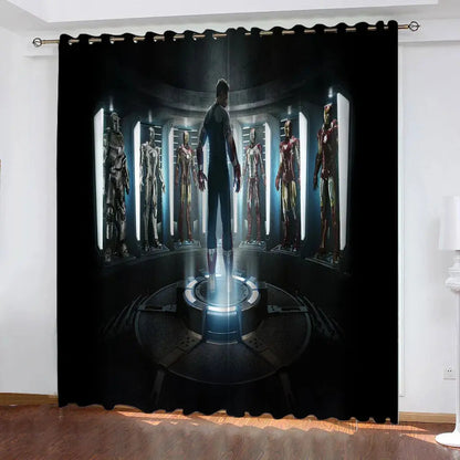 Marvel, Spider Man Curtains For Living Room Anime Blackout Curtains Perforated Cartoon Cute Dustproof Living Room Bedroom Trikidsworld