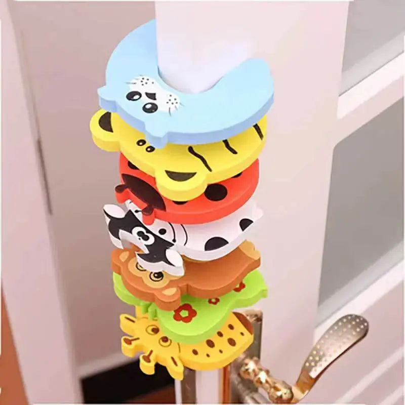 Baby Safety For Newborn Furniture Protection Card Door Stopper Security Cute Animal Care Child Lock Finger Protector Trikidsworld