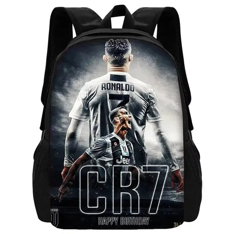 Football CR7 Child School Backpack With Shoulder Ronaldo Bags Trikidsworld
