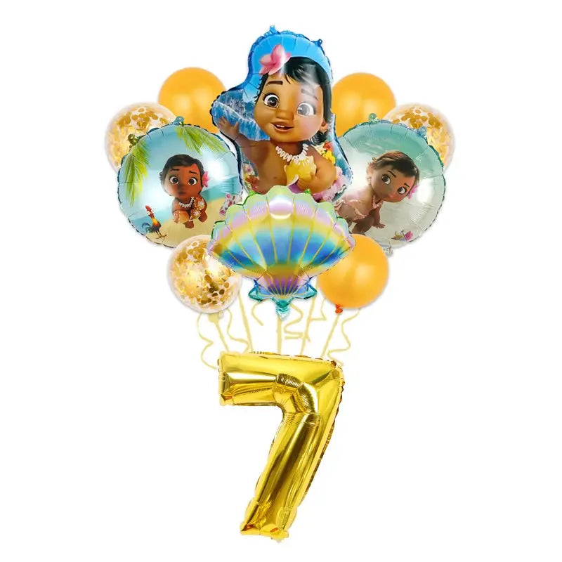 Moana Birthday Party Decoration Cartoon Trikidsworld