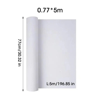 5M/Roll Cotton Canvas Roll,White Blank Specialized Suitable for Oil Painting,Acrylic Pigments,27,37,47,,57,67,77,87cm Wide,HB-02 Trikidsworld