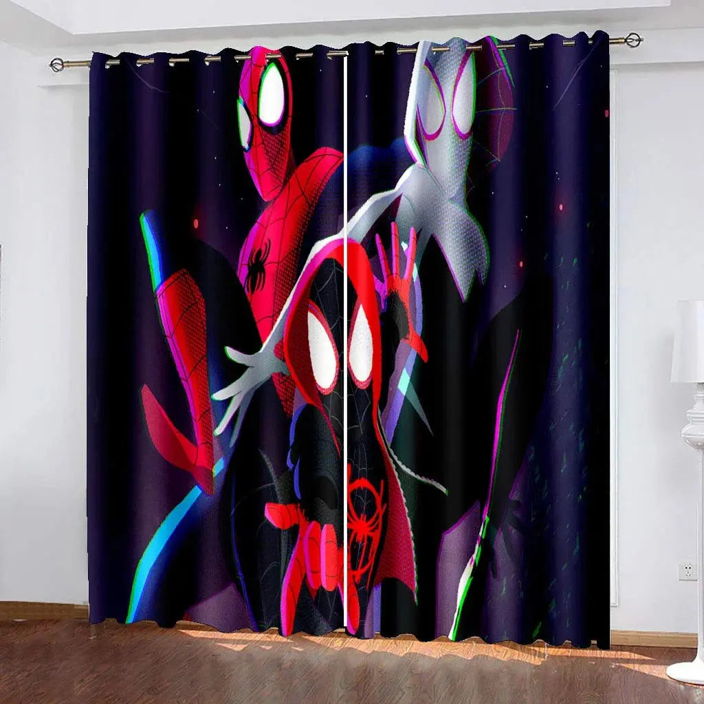 Spider-Man Kids Blackout Curtain for Room Decor Trikidsworld