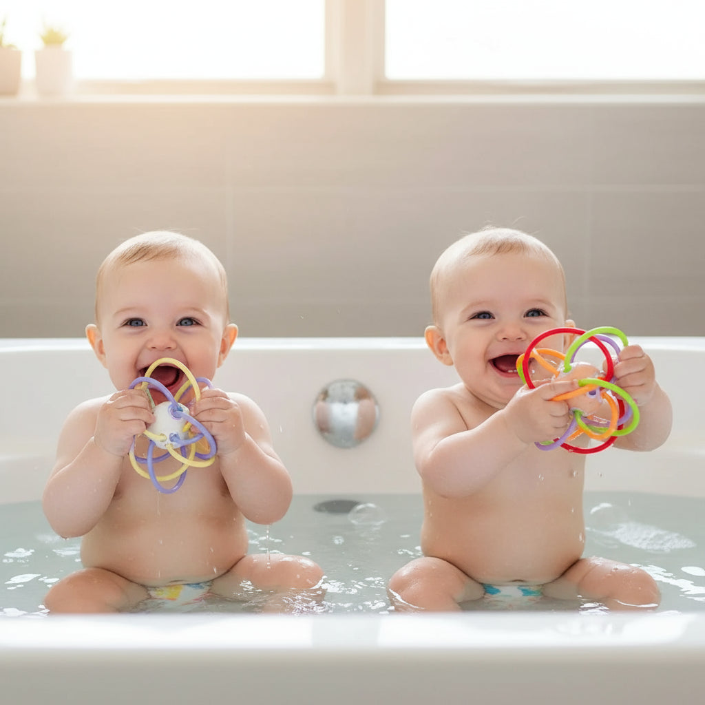 Manhattan square golfer grips teether grinding ball educational toy ball Trikidsworld