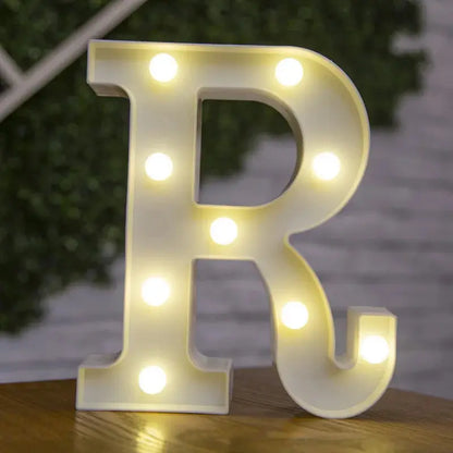 Alphabet Letter LED Lights Luminous Number Lamp Decor  Battery Night Light for home Wedding Birthday Christmas party Decoration Trikidsworld