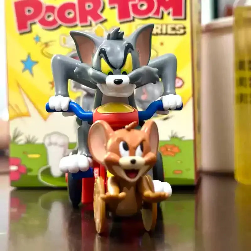 100%Genuine 52toys Tom And Jerry The Unlucky Tom Cat And Mouse Blind Box Desktop Ornament Collection Cute Animal Models Gifts Trikidsworld