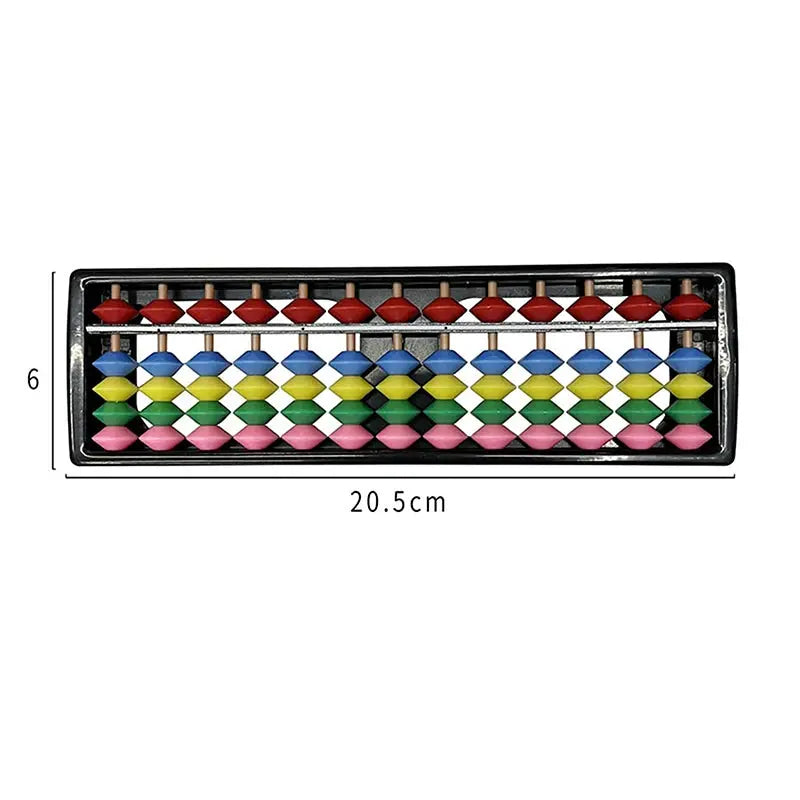 Children's Plastic Abacus Soroban Calculator Counting Tool 13 Digit Rods Standard Abacus Mathematics Beginners Caculating Toy Trikidsworld