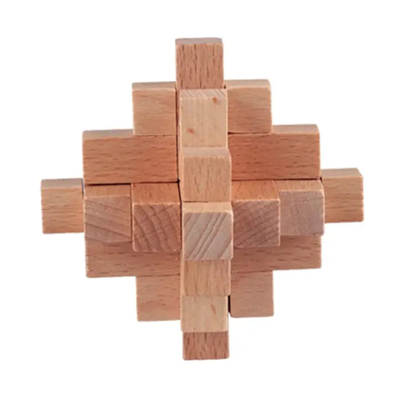 Wooden Puzzle Lock Toy Trikidsworld