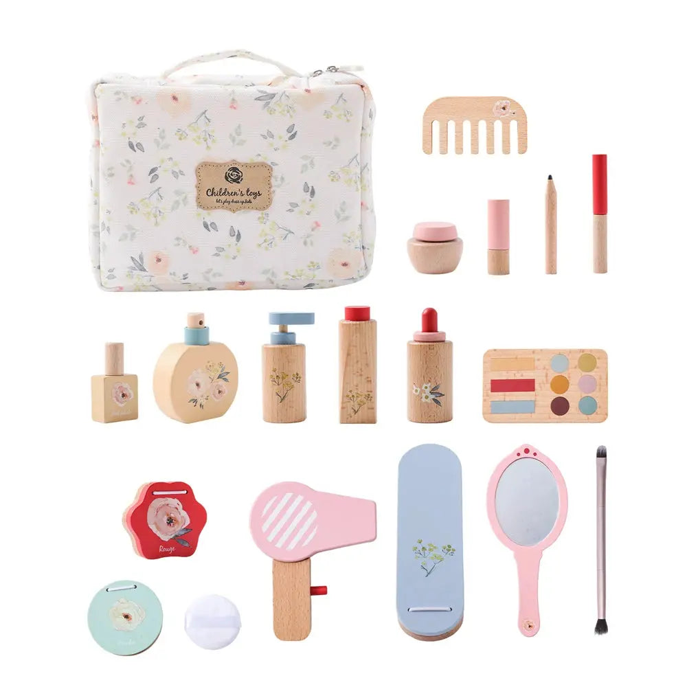 Wooden Baby Toys Simulation Cosmetics Set Pretend Makeup Toys Girls Playing House Game Children Early Education Montessori Toys Trikidsworld