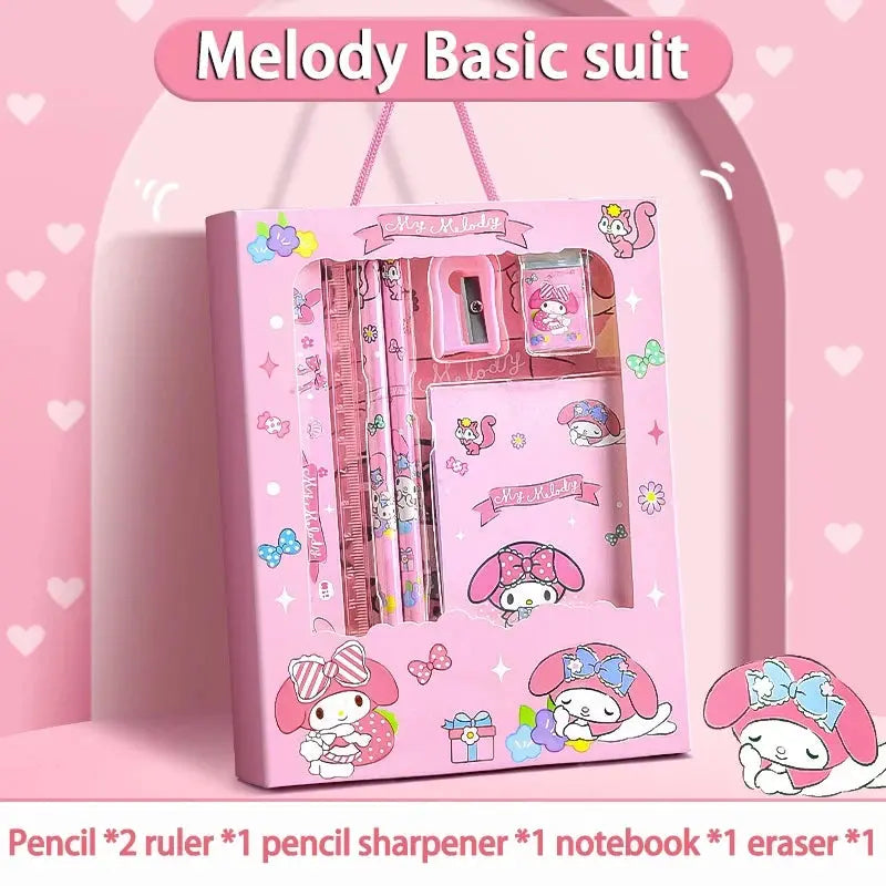 Sanrio Kawaii Stationery Set – 12-Piece Gift Box Trikidsworld