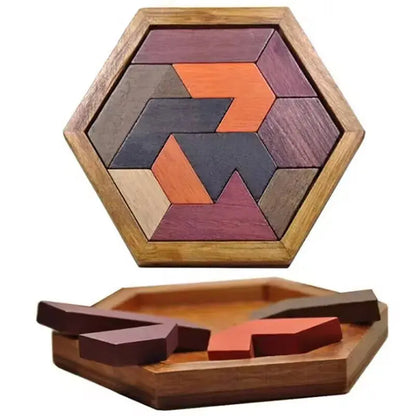 Wooden Puzzle Lock Toy Trikidsworld