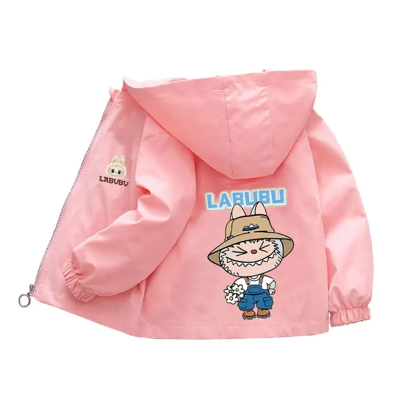 Kids labubu Clothes Autumn Baby Boys Girls Jacket Fashion Cartoon Stitch Print Outerwear for Kids Clothes Children Summer Coat Trikidsworld