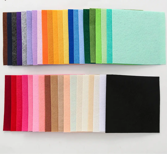 20/40 PCS Colorful Non-Woven Felt Sheets – DIY Craft Fabric for Sewing & Decorations Trikidsworld