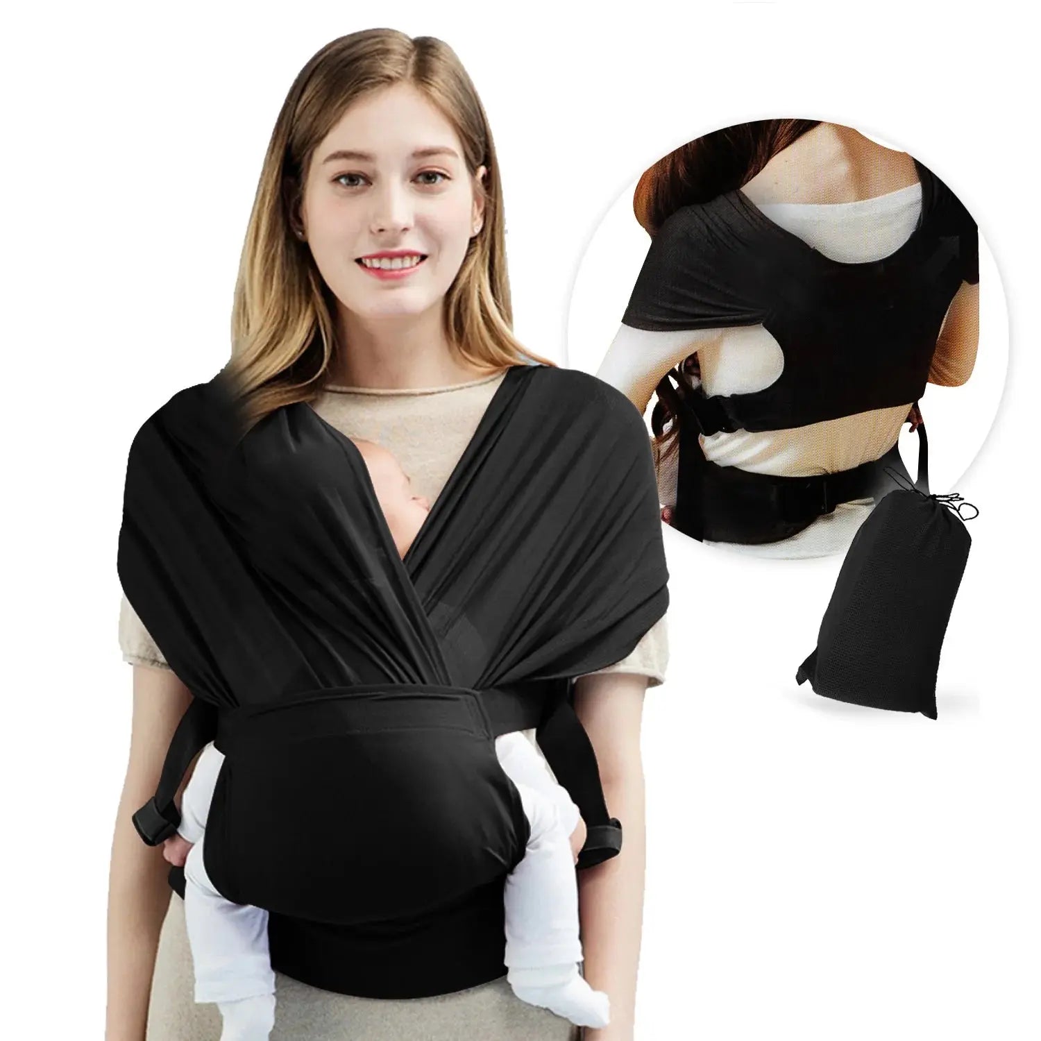 Ergonomic Newborn Baby Carrier with Breathable Sling & Belt Strap Trikidsworld