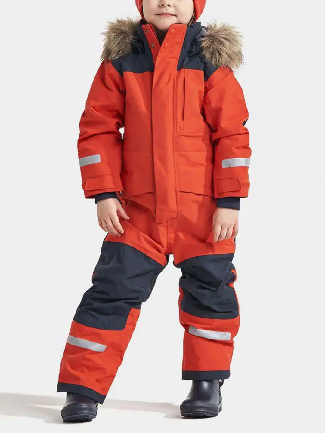 Childrens Ski Suit Windproof Waterproof Thickened Luminous Childrens One-piece Ski Suit Men's and Girls Cotton Clothing Ski Suit Trikidsworld