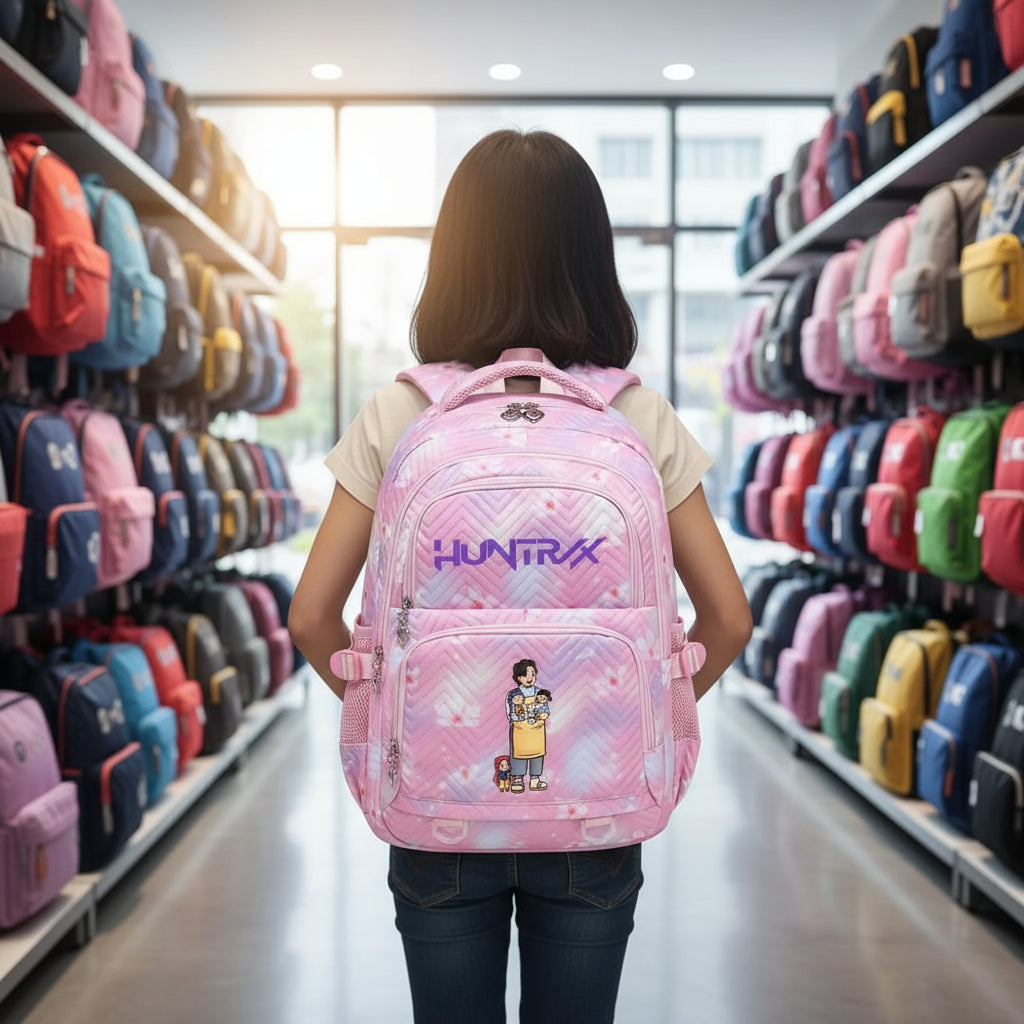 KPop Demon Hunters Backpack Rumi Mira Zoey HUNTR/X Saja Boys Print Cartoon School Bag Large Capacity Student Travel Backpacks Trikidsworld