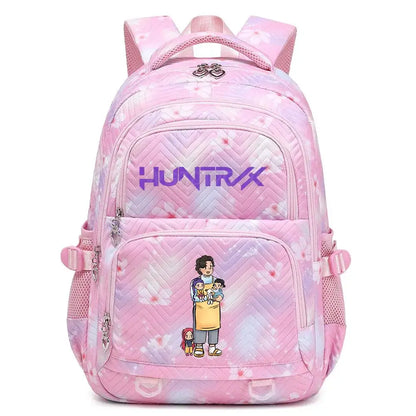 KPop Demon Hunters Backpack Rumi Mira Zoey HUNTR/X Saja Boys Print Cartoon School Bag Large Capacity Student Travel Backpacks Trikidsworld