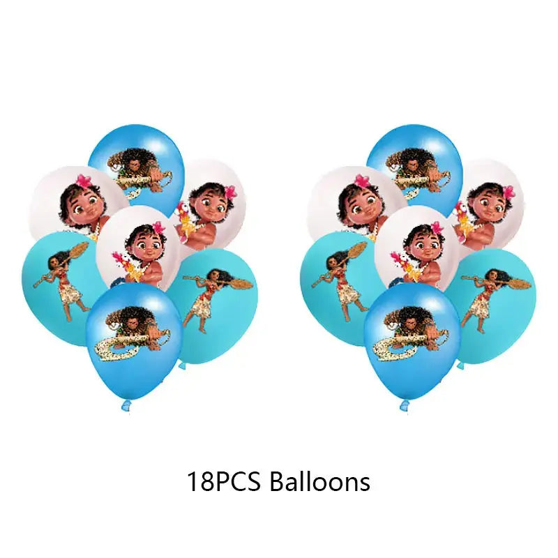 Moana Birthday Party Decoration Cartoon Trikidsworld
