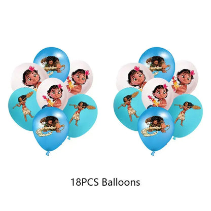 Moana Birthday Party Decoration Cartoon Trikidsworld